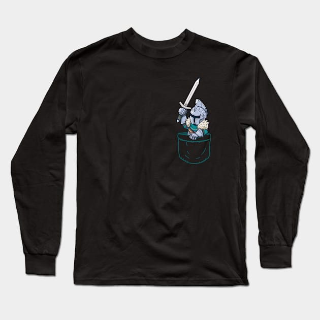 Pocket Knight Long Sleeve T-Shirt by TechraPockets